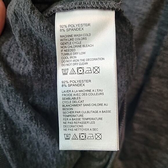 Tommy Bahama Islandzone Half-Zip Pullover Gray/Black Heather 2XL - Picture 10 of 10